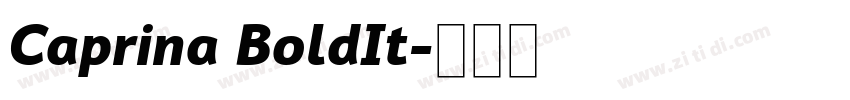 Caprina BoldIt字体转换
